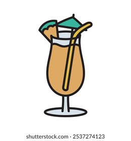 Cocktail Doodle Illustration - 02