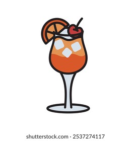 Cocktail Doodle Illustration - 05