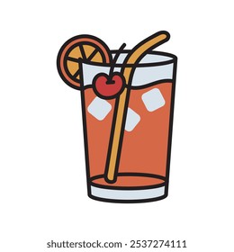 Cocktail Doodle Illustration - 10