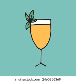 cocktail. drink. drink. alcohol bar. beach bar. color doodle drawing. Doodle. vector. on a colored background. beautiful colors. sweet. ice. chilled. the fever is quenching.
