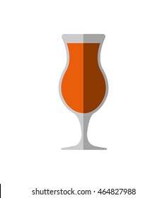 cocktail drink alcohol glass beverage icon. Isolated and flat illustration. Vector graphic