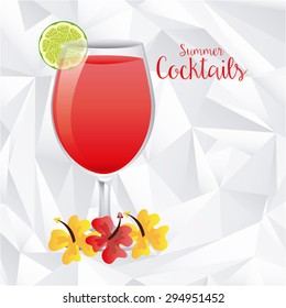 cocktail drink design, vector illustration eps10 graphic 