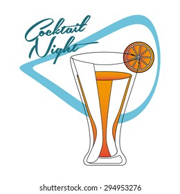 cocktail drink design, vector illustration eps10 graphic 