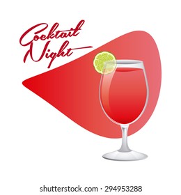 cocktail drink design, vector illustration eps10 graphic 