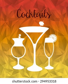 cocktail drink design, vector illustration eps10 graphic 