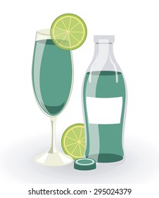 cocktail drink design, vector illustration eps10 graphic 