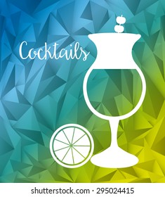 cocktail drink design, vector illustration eps10 graphic 