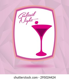 cocktail drink design, vector illustration eps10 graphic 