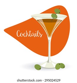 cocktail drink design, vector illustration eps10 graphic 