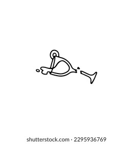 cocktail drink doodle illustration vector