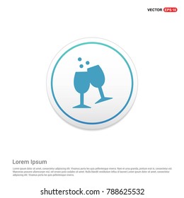 cocktail drink icon Background icon template