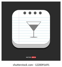 cocktail drink icon - Free vector icon
