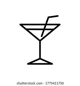 Cocktail, drink icon. Simple line, outline vector elements of vacation icons for ui and ux, website or mobile application