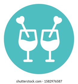 
cocktail, drink Isolated Vector Icon which can be easily modified or edited
