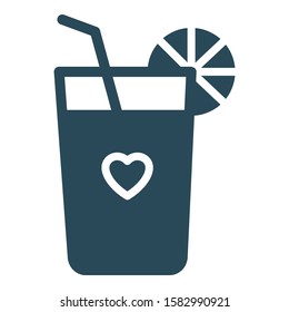 
cocktail, drink Isolated Vector Icon which can be easily modified or edited

