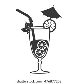 cocktail drink liquor isolated design