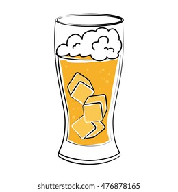 cocktail drink liquor isolated design