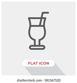 Cocktail drink vector icon