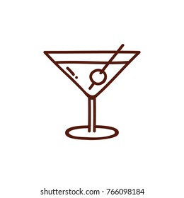 cocktail drink vector icon