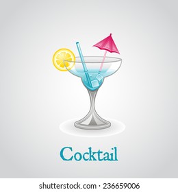 cocktail drink. vector illustration