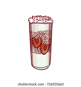 Cocktail, drink, vector illustration 