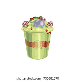Cocktail, drink, vector illustration 