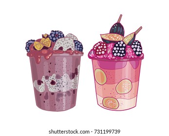 Cocktail, drink, vector illustration 