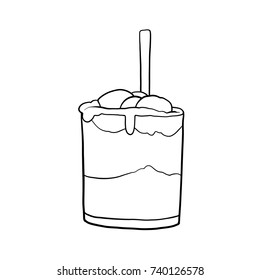 Cocktail, drink, vector illustration 