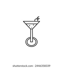 cocktail drink vector type icon