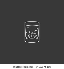 Cocktail drinks flat vector design