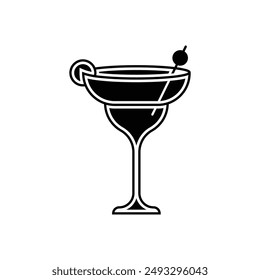 Cocktail fresh drink logo icon sign symbol design. vector illustration template isolated