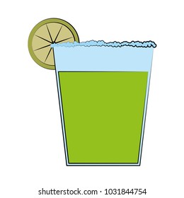cocktail in garnished glass icon image 