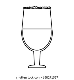 cocktail in garnished glass icon image 