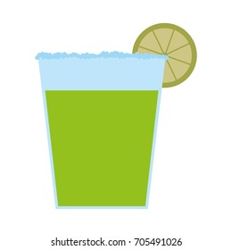 cocktail in garnished glass icon image 