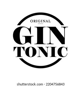 Cocktail Gin Tonic vintage sign