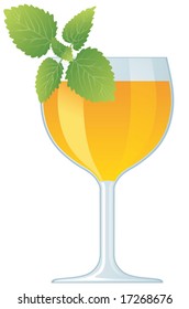 Cocktail in glass