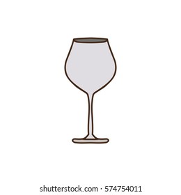Cocktail glass cup icon vector illustration graphic design