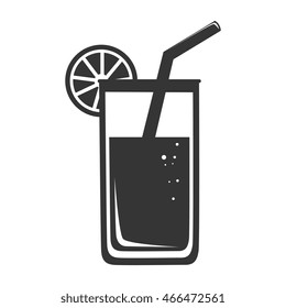 cocktail glass cup isolated flat icon design