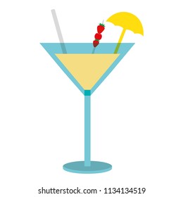cocktail glass drink alcohol strawberries umbrella