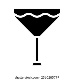 Cocktail glass icon. Concept of celebration, party, and alcoholic beverages.