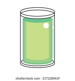 cocktail glass icon flat isolated