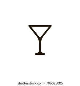 cocktail glass icon. sign design