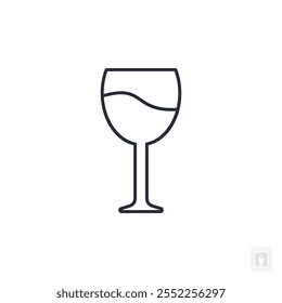 cocktail glass icon. cocktail glass Symbol sign for mobile concept and web design. Vector icon, Logo illustration, Vector graphics