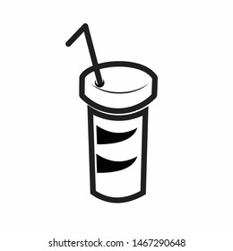 cocktail glass icon template colour editable  - Vector cocktail glass sign - alcohol illustration, cocktail isolated,simple logo ilutration for graphic and web design,