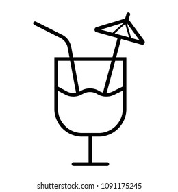 cocktail glass icon vector