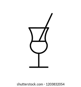 cocktail glass icon vector