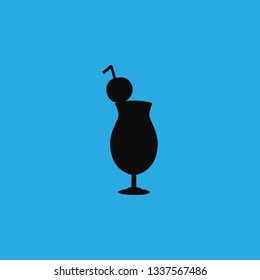 cocktail glass icon vector