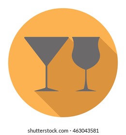 Cocktail glass icon - Vector