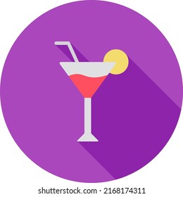 Cocktail glass icon vector image. Can also be used for Food, Drinks and Confectionery. Suitable for mobile apps, web apps and print media.