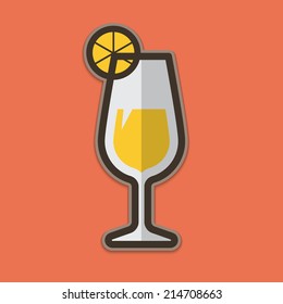 Cocktail Glass Icons Vector